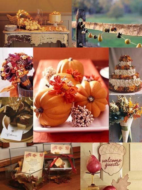 Inspiration Board Thanksgiving, wedding, orange, brown, wedding 101